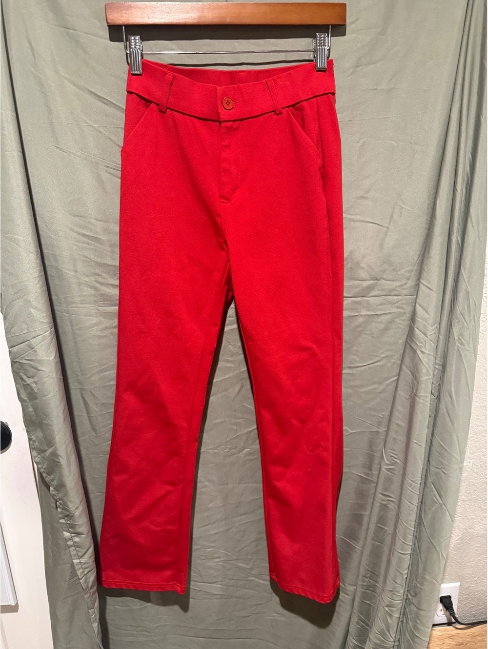 Red dress pants